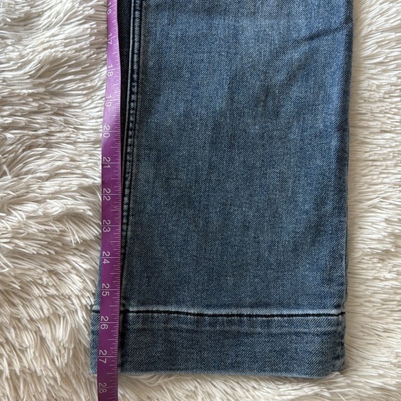 FAHERTY wide leg jean stretch terry patch pocket ankle pant  size 24 - Picture 12 of 13